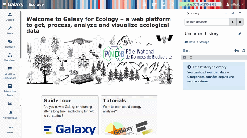 Galaxy upload link. 