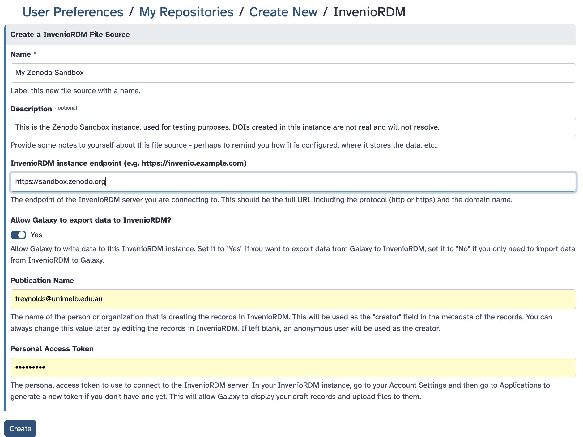 Configure InvenioRDM.