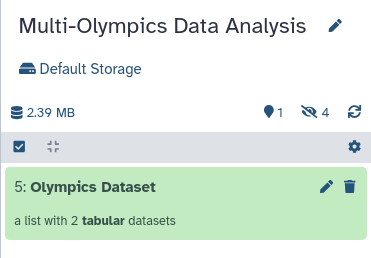 collection history item. 