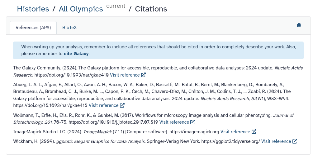 history tool citations in APA format. 