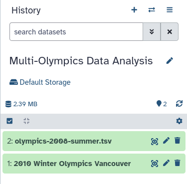 screenshot of history to continue with. 