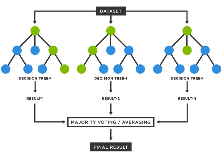 Diagram of a random forrest classifier