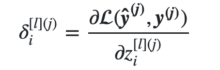 Backpropagation error